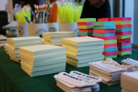 Stack of sticky notes