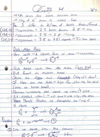 Scan of notes, side one.