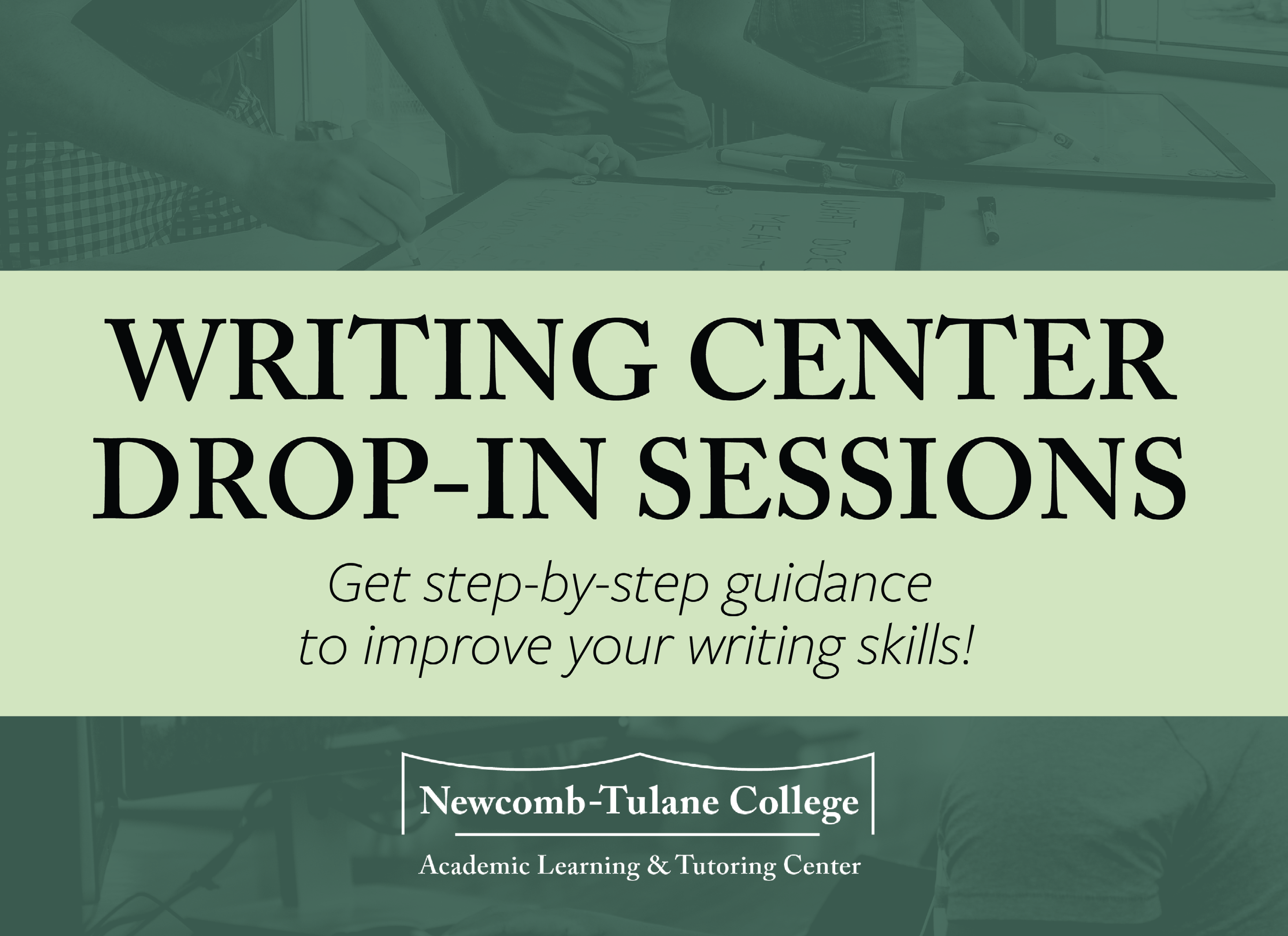 Writing Center Drop-In Sessions